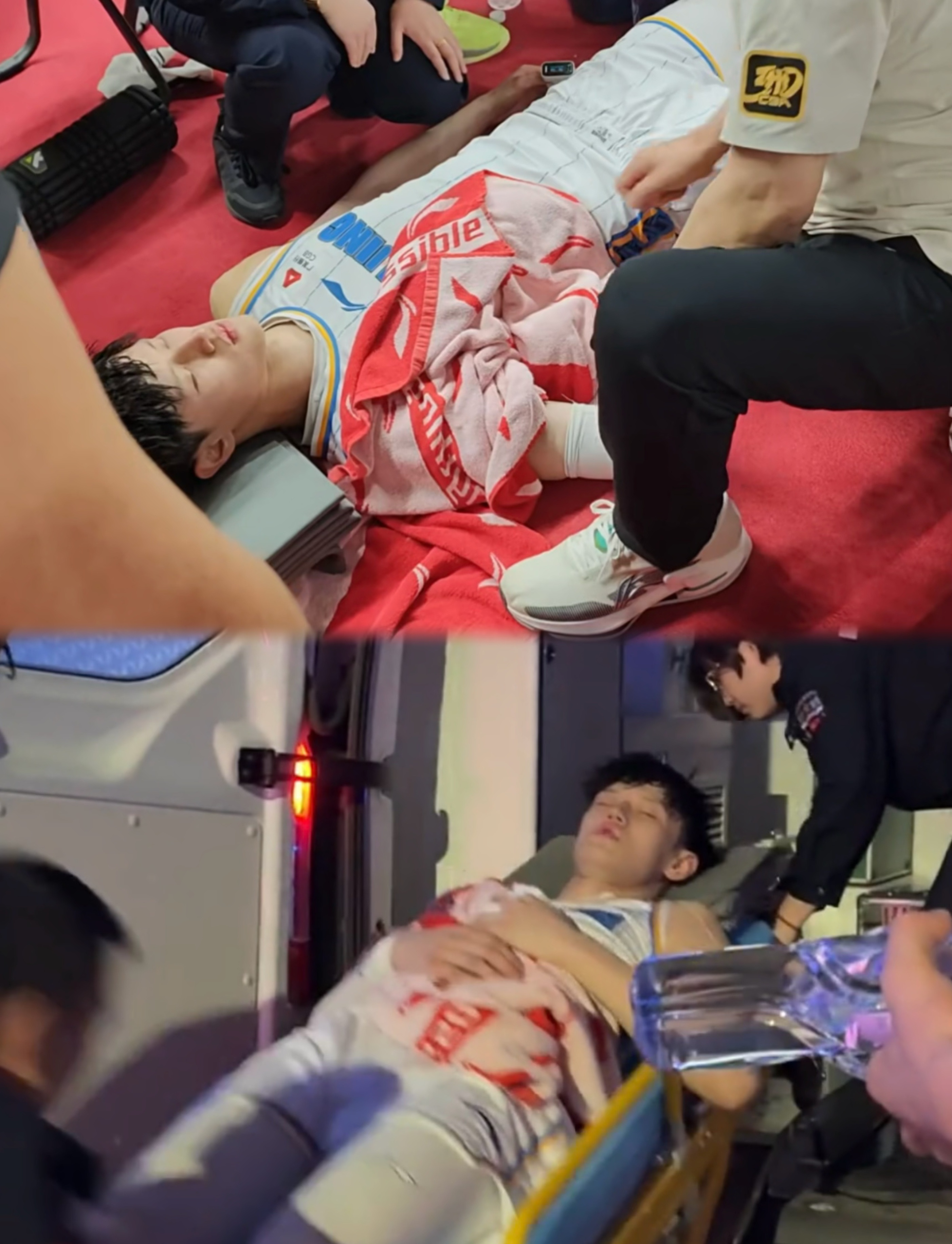 关于惊险一瞬！选手突然受伤，紧急处理的信息